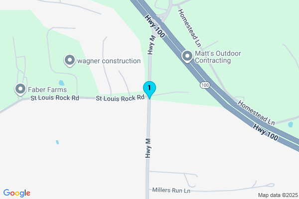 Map showing facility locations